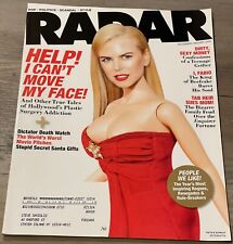 Radar magazine december for sale  Staten Island