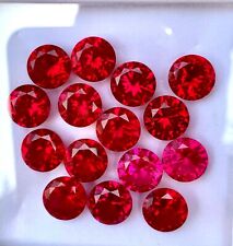 15 piezas piedras preciosas sueltas tratadas tratadas rojas naturales redondas de 10,00 mm certificadas  segunda mano  Embacar hacia Argentina