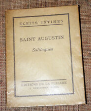 Saint augustin soliloques d'occasion  Saint-Julien-du-Sault