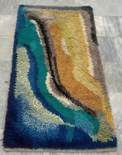 Hermosa alfombra suave sueca escandinava de colección, impresionante alfombra esponjosa 2x5 pies segunda mano  Embacar hacia Argentina