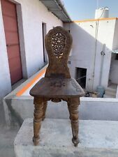 Usado, Antigua silla plegable india de madera hecha a mano floral diseño jhali tallada pequeña silla plegable segunda mano  Embacar hacia Argentina