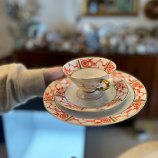 Used, Antique Bavaria Porcelain Coffee Cup And Saucer - Hand Painted  German Porcelain for sale  Shipping to South Africa