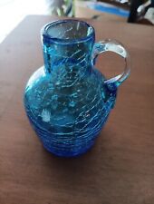 Blue crackled glass for sale  Conneaut