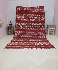 Moroccan Kilim Berber Vintage large Antique unique Handmade,zemmour Rug, Carpet comprar usado  Enviando para Brazil