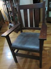 antique arm oak mission chair for sale  Watseka