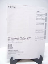 SONY Trinitron Color TV Instrucciones KV-13V50 20V50 27V55 29V55M 29V55C segunda mano  Embacar hacia Argentina