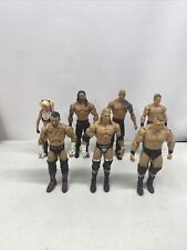 7 Bonecos WWE WWF Básica Lote Triple H Grande entradas Brock Lesnar Rock Punk C M, usado comprar usado  Enviando para Brazil