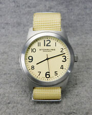 Struhling Original Relógio Aviador Masculino com Pulseira de Lona Nova Bateria Funciona Usado, usado comprar usado  Enviando para Brazil