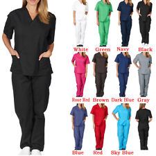 Usado, Conjunto de calças de manga curta uniforme cirúrgico médico enfermeira enfermeira feminina comprar usado  Enviando para Brazil