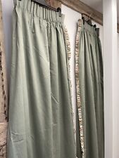 Sage green curtains for sale  CHELMSFORD