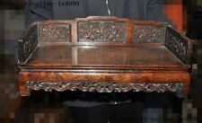 Usado, Mesa de mesa esculpida em madeira chinesa Huanghuali 16,8 pol. sofá cadeira cama sofá estátua comprar usado  Enviando para Brazil