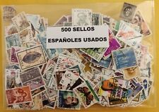 LOTE DE 500 SELLOS USADOS ESPAÑOLES (entre 200 y 300 diferentes) segunda mano  Embacar hacia Argentina