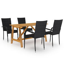 wood chairs acacia table for sale  Rancho Cucamonga