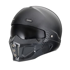 Capacete termoplástico retrô destacável rosto inteiro capacete motocicleta, usado comprar usado  Enviando para Brazil