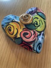 pottery signed heart vase for sale  Milwaukee