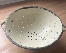 Vintage enamel colander for sale  PRESTON