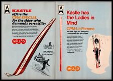 1970 Kastle Millco CPM Special & La Femme Austrian Snow Skis 2-Page Print Ad for sale  Austin