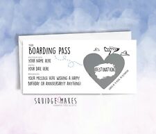 Personalised boarding pass for sale  CHESSINGTON