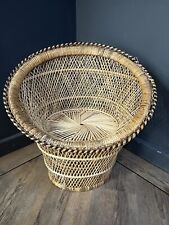 Vintage wicker peacock for sale  Shipping to Ireland