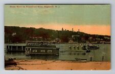 Used, Highlands NJ-New Jersey, House Boats, Shrewsbury River, Vintage Postcard for sale  Shipping to South Africa