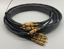 Cable de audio de video RCA 9,5 pies chapado en oro cable de video componente de alto rendimiento segunda mano  Embacar hacia Argentina