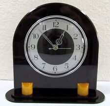 Reloj de mesa Art Deco arándano oscuro caramelo baquelita hecho en Inglaterra, usado segunda mano  Embacar hacia Argentina