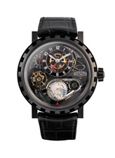 Relógio masculino Dewitt Academia Hour Planet manual titânio AC.GMT.002 - Sem reserva comprar usado  Enviando para Brazil