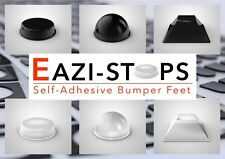 Self-adhesive RUBBER BUMPER PROTECTORS  soft close pads clear black EAZI-STOPS, used for sale  Shipping to South Africa