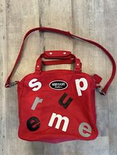 Supreme Vanson Leathers Letters Bag Red Pre Owned for sale  Shipping to South Africa