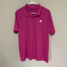 Usado, Camisa polo masculina Nike golfe tamanho grande Dri-Fit rosa manga curta logotipo na frente comprar usado  Enviando para Brazil