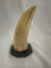 Scrimshaw whale tooth for sale  Lakeside
