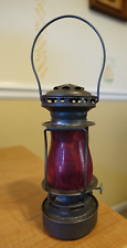 ANTIQUE DIETZ SCOUT SKATERS LANTERN H4 ORGINAL RED FROSTED GLOBE PAT DATE 1914 for sale  Shipping to South Africa