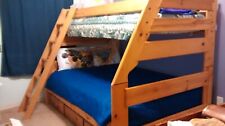 wood bunk bed twin bed set for sale  Kiowa