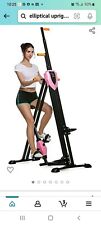 Used, 2-in-1 Climbing Machine Exercise Bike Vertical Climber Machine Folding Stepper for sale  Jamaica