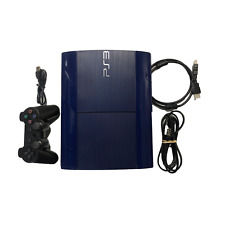 Consola Sony PlayStation 3 PS3 Paquete Controlador y Cables Super Delgados Azul Probados segunda mano  Embacar hacia Argentina