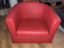 Red tub chair for sale  WINCHESTER