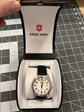 Victorinox Swiss Army Garrison relógio masculino 40mm pulseira de aço inoxidável com caixa mostrador branco comprar usado  Enviando para Brazil