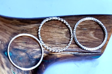 Stacking rings sterling for sale  COCKERMOUTH