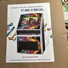 11-8 Original 2003 Vintage Ad Rock Ola Digital 9000 Orejas de Música Jukebox FLYER, usado segunda mano  Embacar hacia Argentina