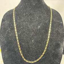 14k Italy Cuban Link Necklace Plated 30” (031404), used for sale  Shipping to South Africa