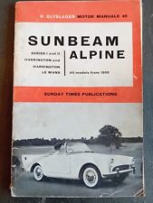 1962 sunbeam alpine for sale  POULTON-LE-FYLDE