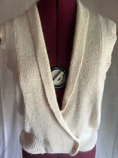 Usado, Colete suéter feminino - Colete "Shapely Knit" tamanho pequeno. (seda, angorá, náilon) comprar usado  Enviando para Brazil
