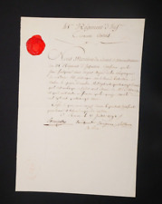 Régiment infanterie manuscrit d'occasion  Paris I