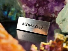 MONAZITE GEM DISPLAY NAME PLATE - EXHIBIT ARTIFACT LABEL-MUSEUM QUALITY for sale  Shipping to South Africa