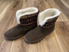 Pendleton Suede Women's Indoor/Outdoor Cabin Fold Down Boots Harding Fudge 10 for sale  Shipping to South Africa