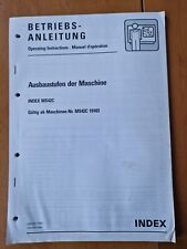 Index betriebsanleitung seiten gebraucht kaufen  Obersontheim