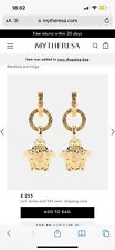 Versace medusa earrings for sale  LEICESTER