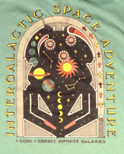 Camiseta Intergalactic Space Adventure máquina de pinball grande azul-petróleo Old Navy comprar usado  Enviando para Brazil