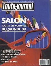 Używany, L'AUTO JOURNAL 01/09/1988 SPECIAL SALON 1989 na sprzedaż  Wysyłka do Poland