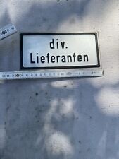 Hinweisschild lieferanten alu gebraucht kaufen  Lichtenstein